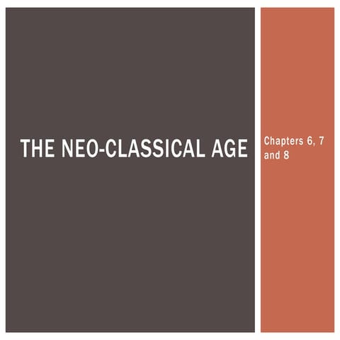 Characteristics of neo classical age | PDF