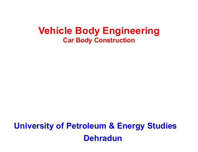 Vehicle Body Engineering Car Body Construction