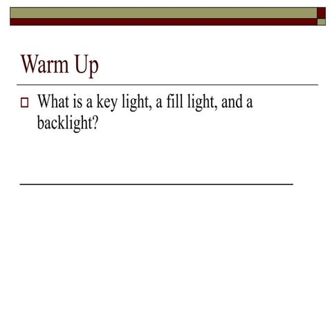 5. chroma key lighting