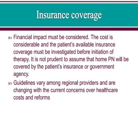 5. Insurance considerations