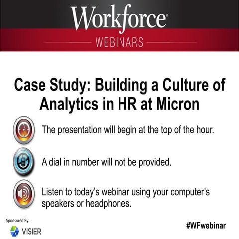 Case Study: Building a Culture of Analytics in HR at Micron