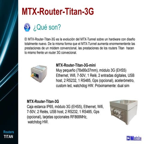 MTX-Router Titan 3G | PPT