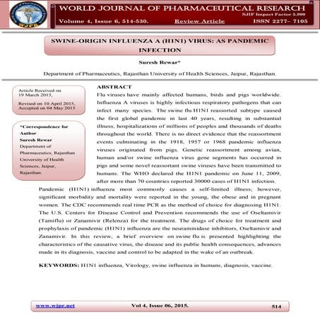 5. swine flu influenza viruses a (h1 n1) | PDF