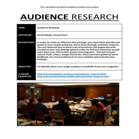 5.audience research guidance