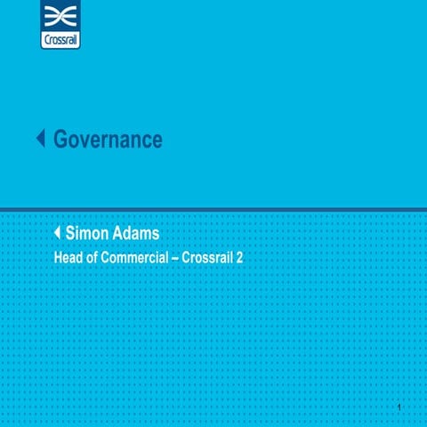 5. Simon Adams - Crossrail governance GOV011015