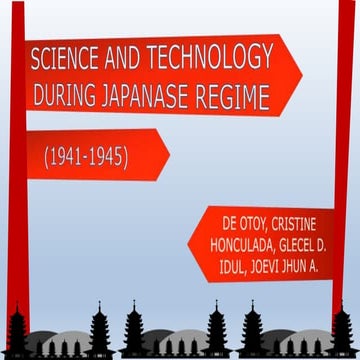 Science and Technology in the Philippines During Japanese Regime