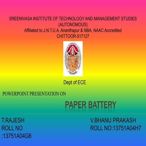 5.paper  battery ppt