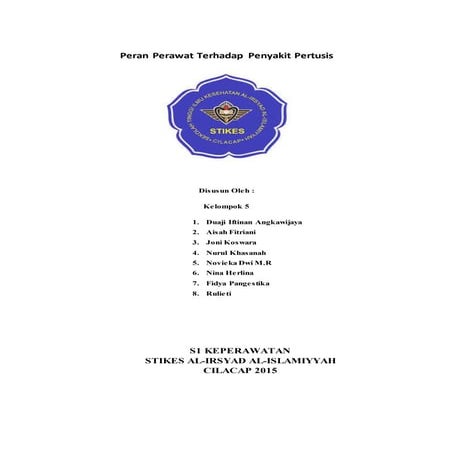 Peran perawat pada anak Pertusis