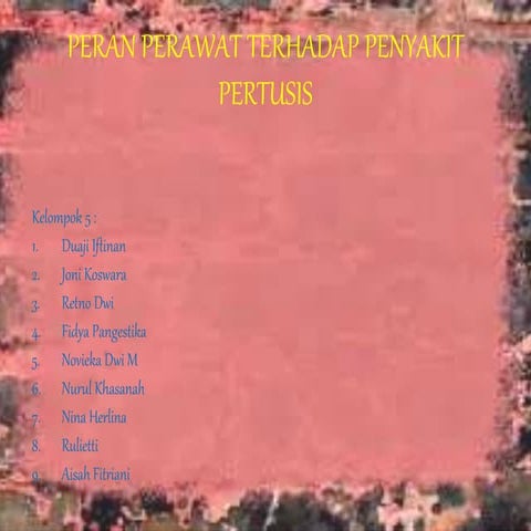 Peran perawat pada anak Pertusis