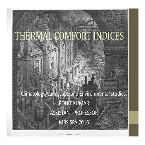 5. Thermal comfort 2 (indices)