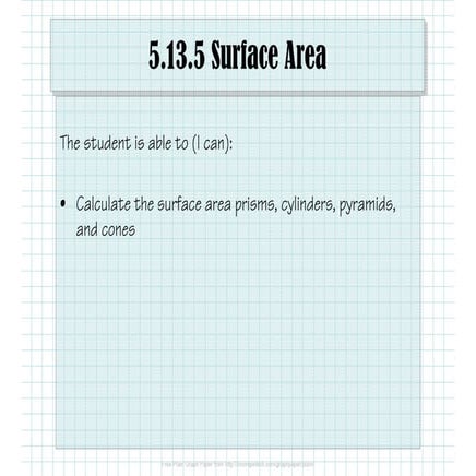 5.13.5 Surface Area