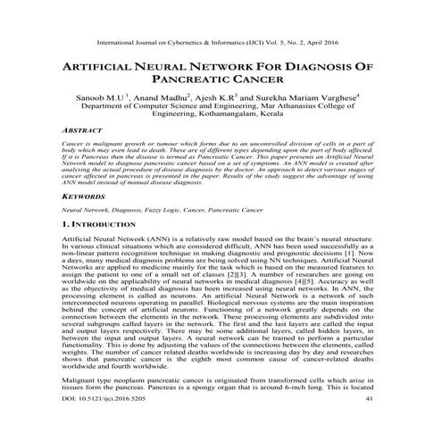 An Artificial Neural Network Based Medical Diagnosis of Mental Health ...