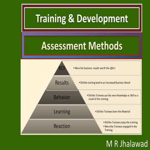 Training & Development - Assessment Methods