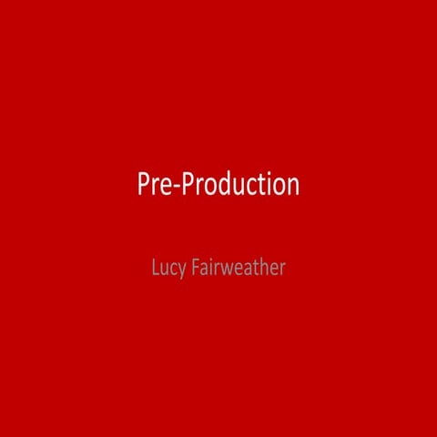 5. pre production (lf) FMP