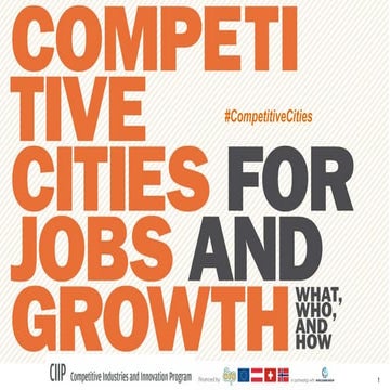 Competitive cities for jobs and growth. What, who and how.