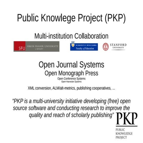 PKP Open Journal System: ORCID workflows (Alec Smecher)