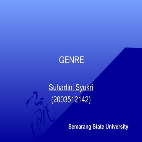 Genre (suhartini syukri)