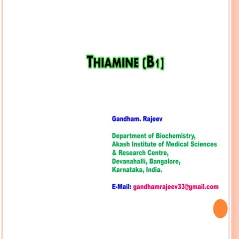THIAMINE (B1)