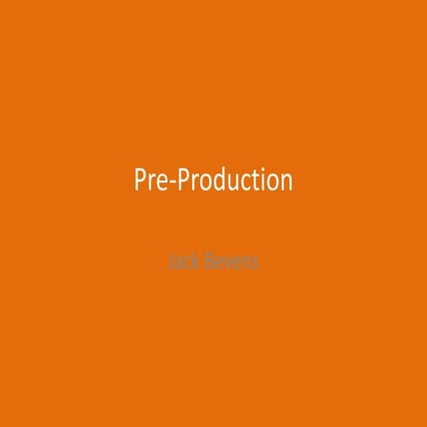 5. pre production