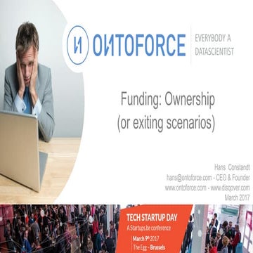 Hans Constandt: Funding - Ownership & exit scenarios - TSD17