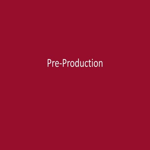 5. pre production(gaming)