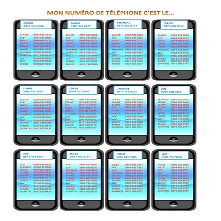 5.  mon numero de telephone