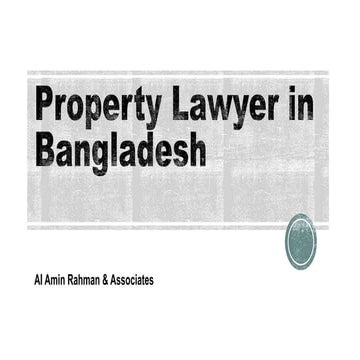 Property lawyer in bangladesh