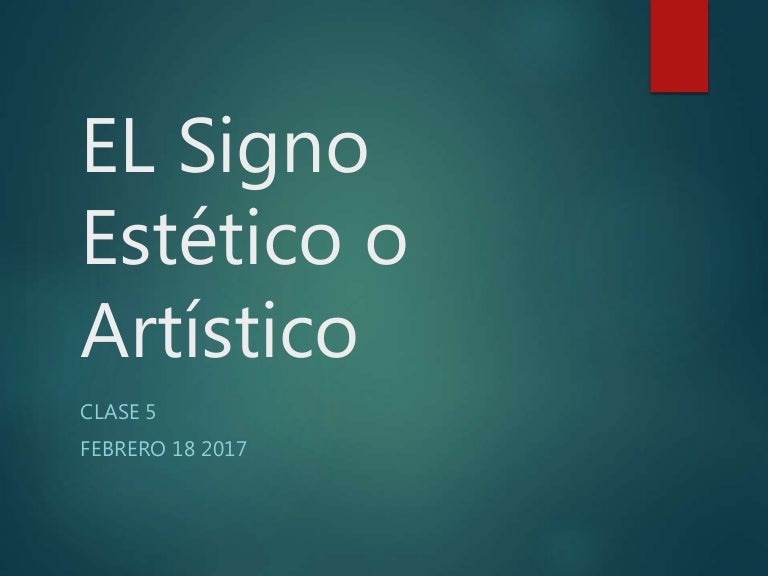 5. el signo artístico