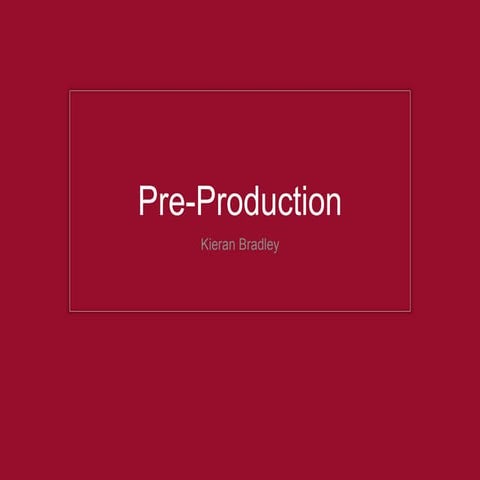 5. pre production final