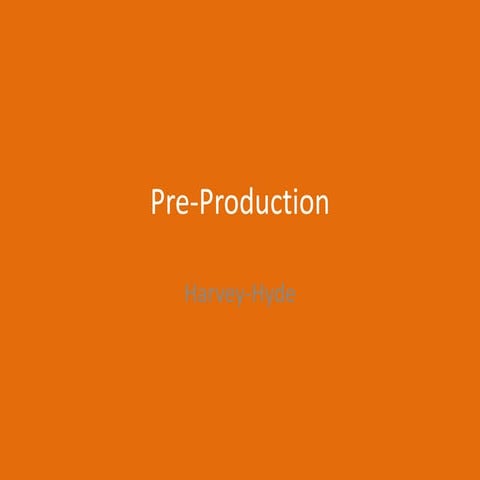 5. Visual Pre Production