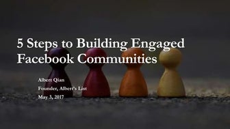 5 Steps to Building Engaged Facebook Communities
