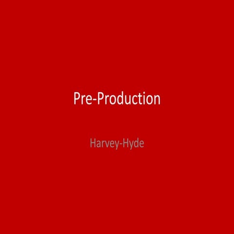 5.Pre-Production
