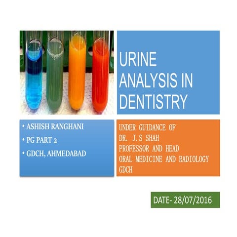 Urine analysis