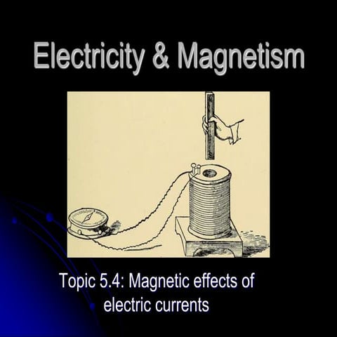 5.4 magnetic effects of currents