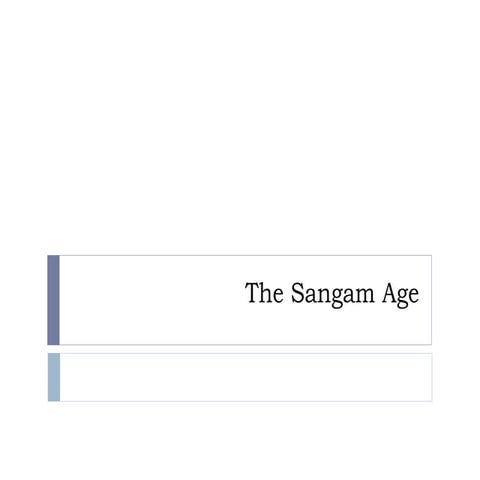 The Sangam Age