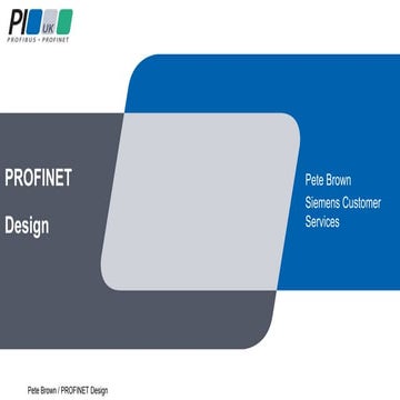 5. PROFINET Network design - Peter Brown