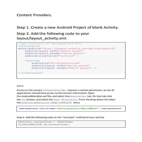 5. content providers