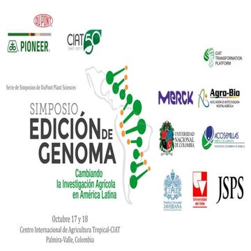 Aplicación de la edición de genomas en los cultivos del CIAT