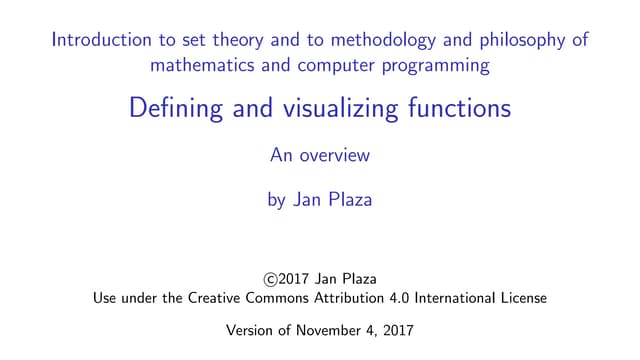 5.1 Defining and visualizing functions. Dynamic slides.