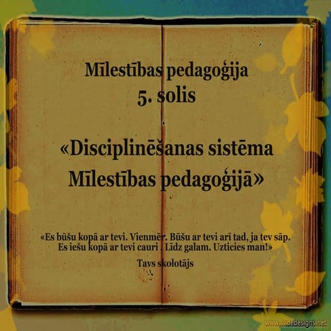 5. solis / disciplinēšana