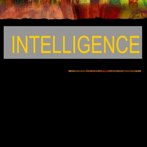Concept of intelligence