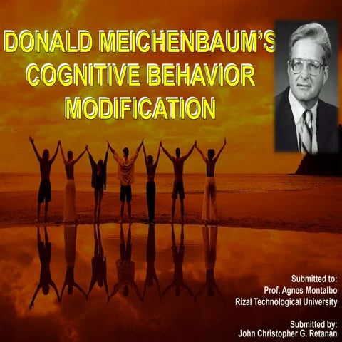 Donald Meichenbaum Cognitive Behavior Modification