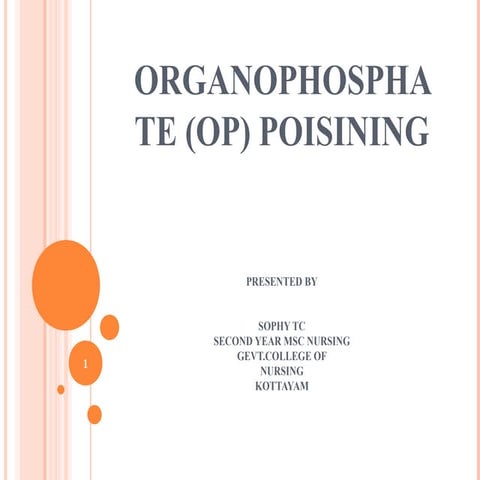 5. organophosphate poisoning