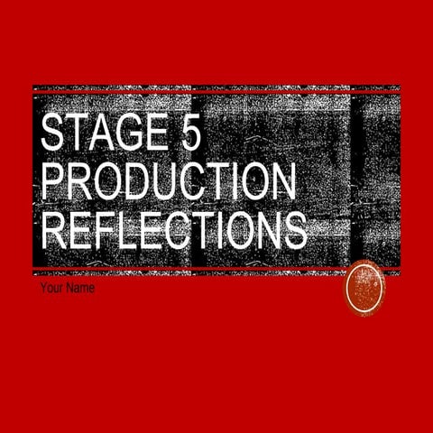 5. Production Reflection sf 2017