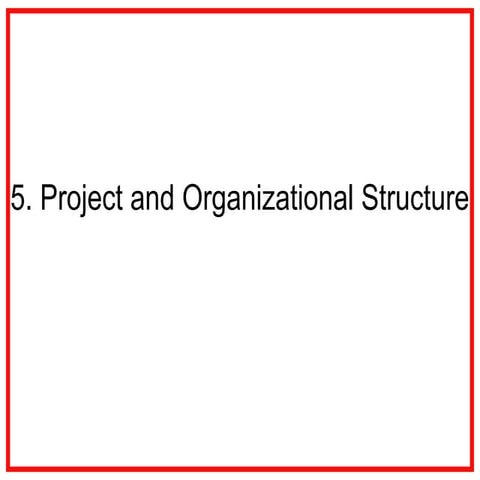 05. Project And Organizational Structure