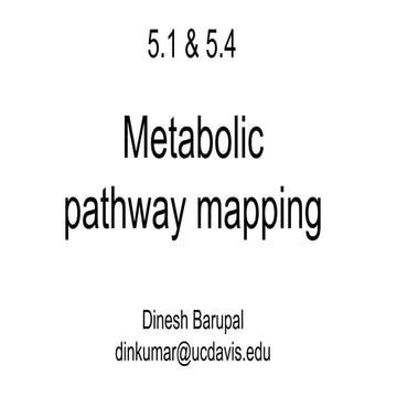 Mapping metabolites against pathway databases 