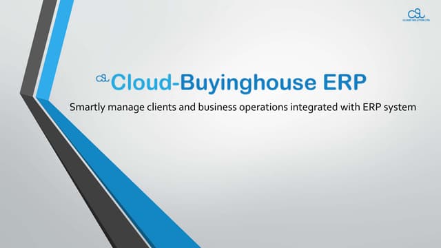 5. Cloud-BuyingHouse ERP Overview