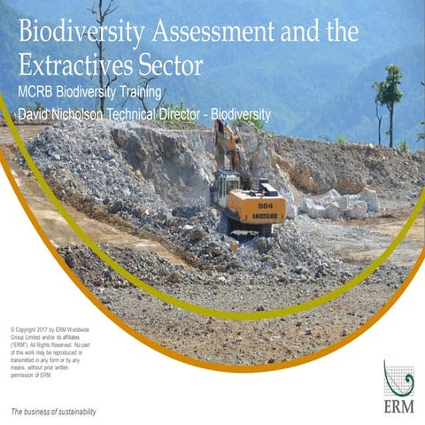 5. Biodiversity Assessment and the Extractives Sector