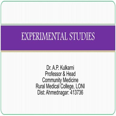 5. experimental studies