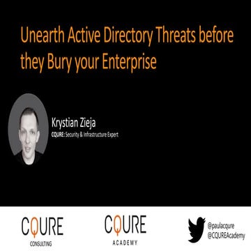 Unearth Active Directory Threats Before They Bury Your Enterprise